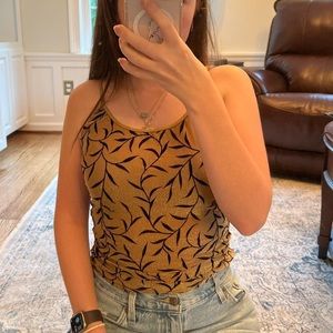 Shimmery gold tank top